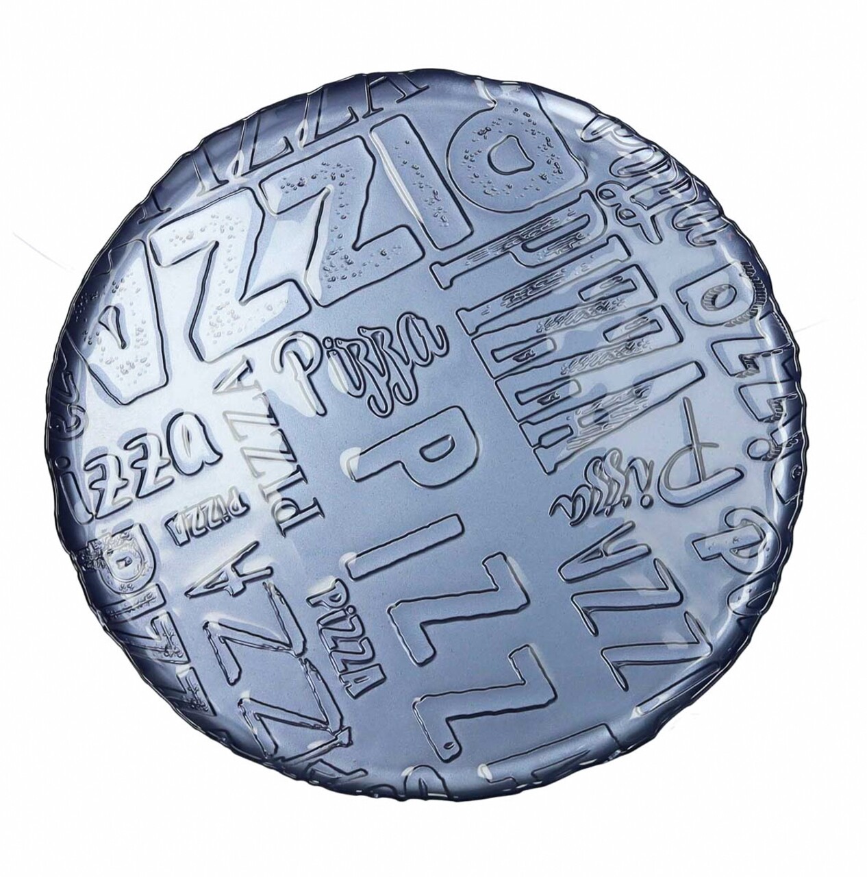 Farfurie pentru pizza Brandani, 34 cm, sticla, albastru inchis - imagine 3